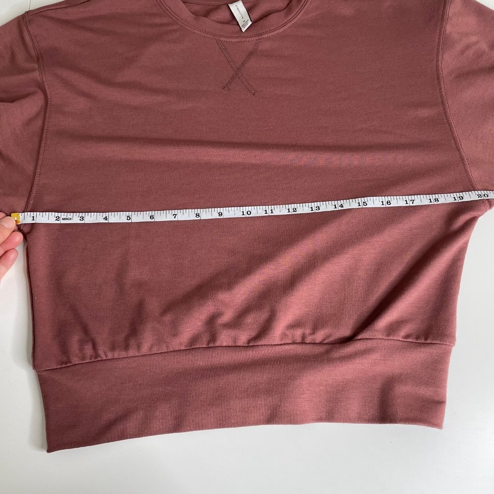 Gentle Fawn Ava Pullover Crop Top Auburn Soft Balloon Sleeve Knit - Picture 9 of 12